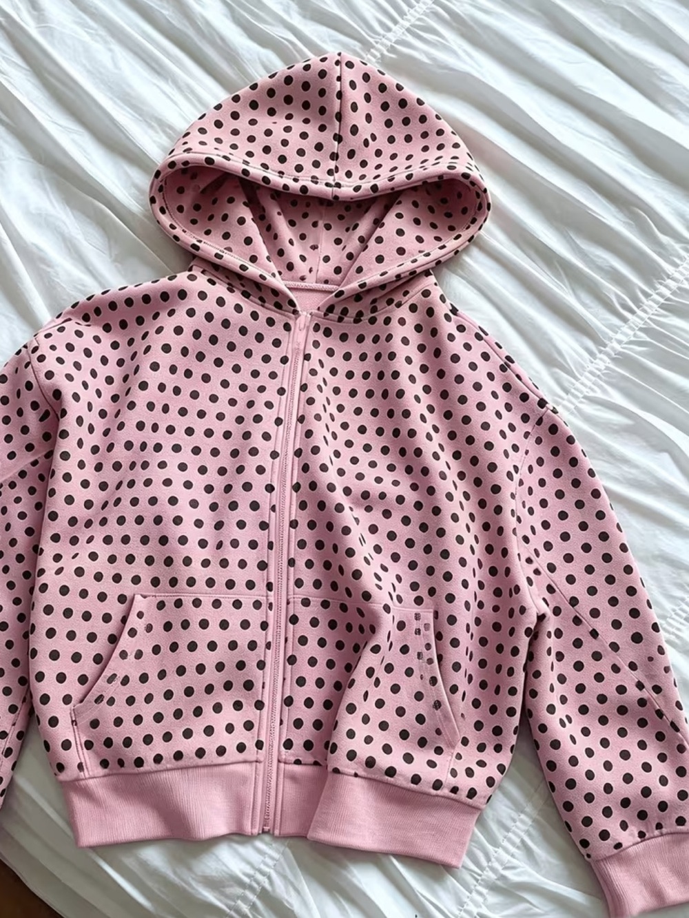 New Fall Collection Spring And Autumn Style Y2K Hot Style Pink Black Polka Dot